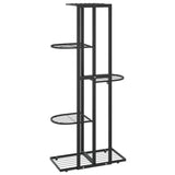 5-Floor Flower Stand 43x22x98 cm Black Metal - 45-Degree Angle