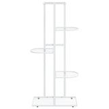 5-Floor Flower Stand 43x22x98 cm White Metal