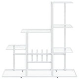 Flower Stand 94.5x25x88 cm White Metal
