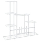 Flower Stand 94.5x25x88 cm White Metal