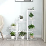 Flower Stand 94.5x25x88 cm White Metal
