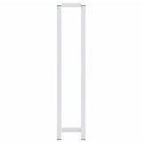 Towel Rack White 12.5x12.5x60 cm Steel - Side View