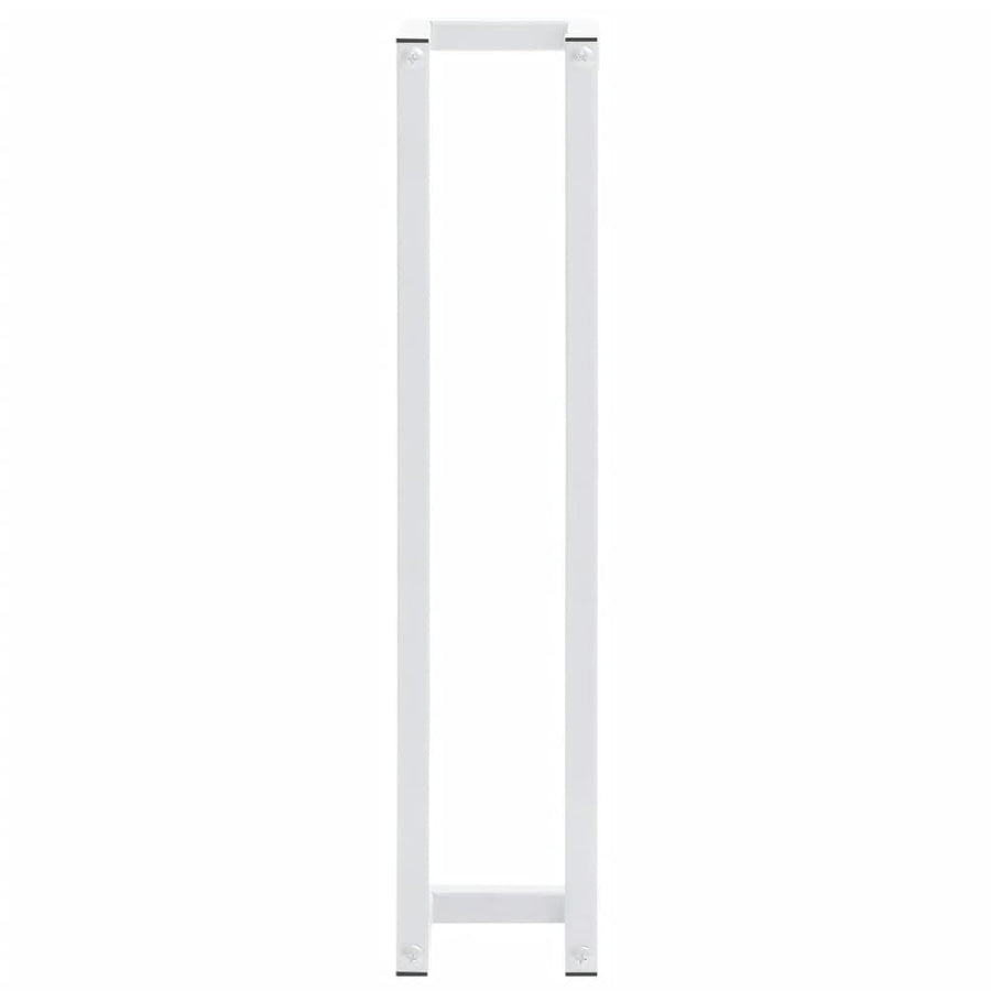Towel Rack White 12.5x12.5x60 cm Steel