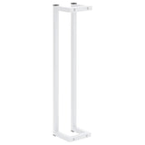 Towel Rack White 12.5x12.5x60 cm Steel - 45-Degree Angle