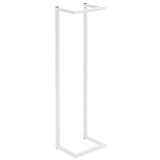 Towel Rack White 25x20x95 cm Steel - 45-Degree Angle