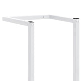Towel Rack White 25x20x95 cm Steel - Rear View