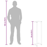 Towel Rack White 25x20x95 cm Steel - Extra Image