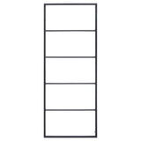 Towel Rack Black 45x10x115 cm Steel - Side View