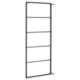 Towel Rack Black 45x10x115 cm Steel