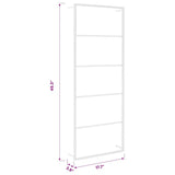 Towel Rack White 45x10x115 cm Steel