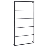 Towel Rack Black 60x10x116 cm Steel - Front View