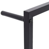 Towel Rack Black 60x10x116 cm Steel - 45-Degree Angle