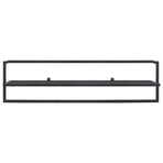 Towel Rack Black 95x25x22 cm Iron