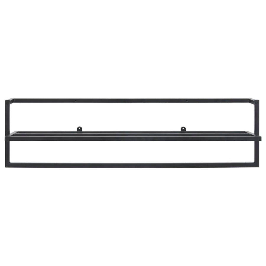 Towel Rack Black 95x25x22 cm Iron