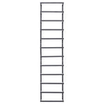 Towel Rack Black 24x12x96 cm Steel