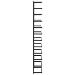 Towel Rack Black 24x12x96 cm Steel