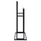 Freestanding Towel Rack Black 48x24x78.5 cm Iron - Top-Down View