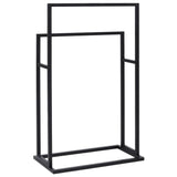 Freestanding Towel Rack Black 48x24x78.5 cm Iron - 45-Degree Angle