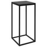 Side Tables 2 pcs Black Steel - Side View