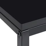 Side Tables 2 pcs Black Steel - 45-Degree Angle