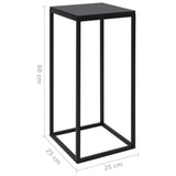 Side Tables 2 pcs Black Steel - Rear View