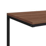 Side Table Black 55x35x66 cm Engineered Wood - Close-Up Angle