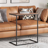 Side Table Black 55x35x66 cm Engineered Wood