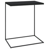 Side Table Black 55x35x66 cm Engineered Wood - Front View