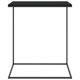 Side Table Black 55x35x66 cm Engineered Wood - Side View