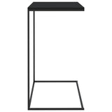 Side Table Black 55x35x66 cm Engineered Wood - Top-Down View