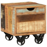 Side Table 40x40x45 cm Solid Reclaimed Wood - Extra Image