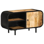 TV Cabinet 90x30x48 cm Rough Mango Wood