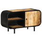 TV Cabinet 90x30x48 cm Rough Mango Wood