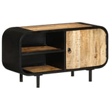TV Cabinet 90x30x48 cm Rough Mango Wood - Extra Image