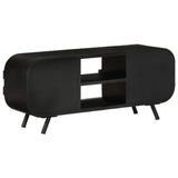 TV Cabinet 110x30x45 cm Solid Reclaimed Wood - Side View