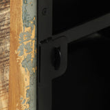 TV Cabinet 110x30x45 cm Solid Reclaimed Wood - Close-Up Angle