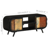 TV Cabinet 110x30x45 cm Solid Reclaimed Wood - Extra Image