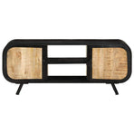 TV Cabinet 110x30x45 cm Rough Mango Wood