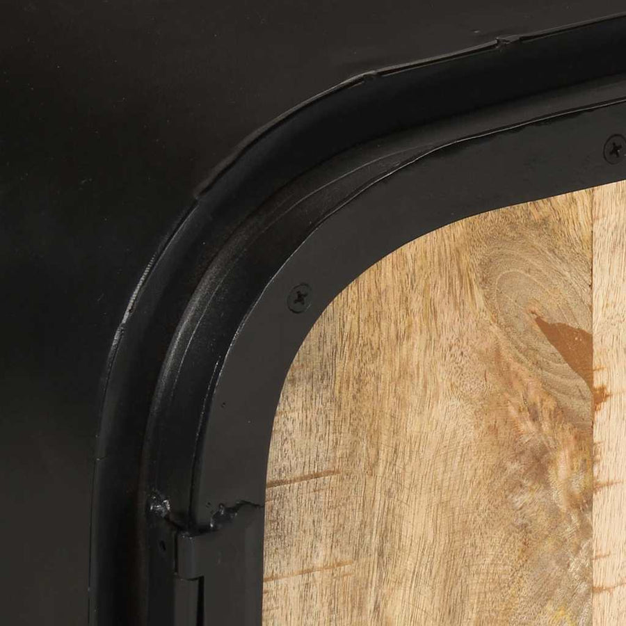 TV Cabinet 110x30x45 cm Rough Mango Wood