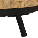 TV Cabinet 110x30x45 cm Rough Mango Wood - Extra Image