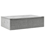 Storage Box Fabric 70x40x18 cm Grey - Front View