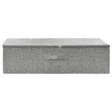 Storage Box Fabric 70x40x18 cm Grey - Side View