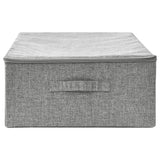 Storage Box Fabric 70x40x18 cm Grey - Top-Down View