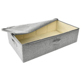 Storage Box Fabric 70x40x18 cm Grey - Rear View