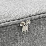 Storage Boxes 2 pcs Fabric 70x40x18 cm Grey - Extra Image