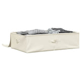 Storage Box Fabric 70x40x18 cm Cream