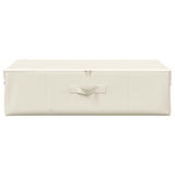 Storage Box Fabric 70x40x18 cm Cream - Top-Down View