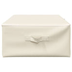 Storage Box Fabric 70x40x18 cm Cream