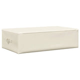 Storage Box Fabric 70x40x18 cm Cream