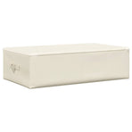Storage Box Fabric 70x40x18 cm Cream